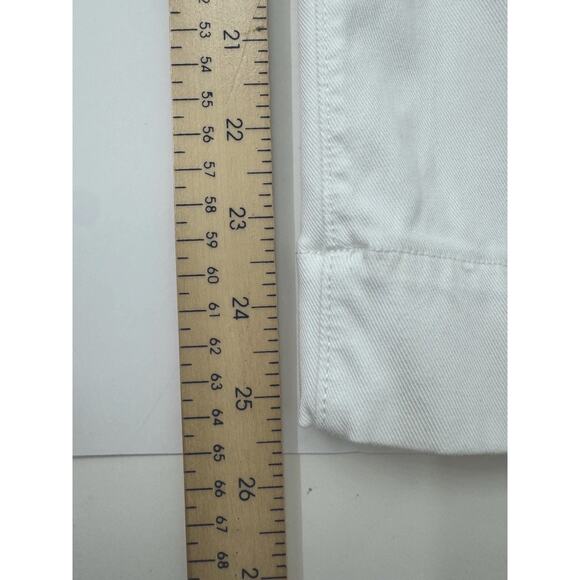Spanx Women's Size XS Stretch Twill Cropped Wide Leg Pants White 20312 - Picture 4 of 6